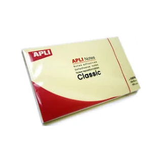 Notas adhesivas. Apli. color amarillo 125 x 75 mm