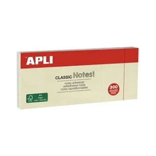 Pack 12 tacos notas adhesivas 40x50mm amarillo apli