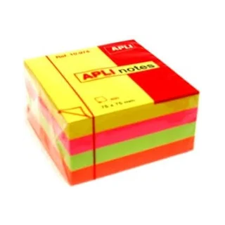 Taco 400 Notas adhesivas de colores fluorescentes 75 X 75mm