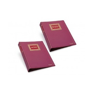 Libro Actas, folio hojas recambiables,4 anillas ,numeradas