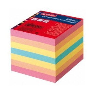 Taco de notas de colores. Taco de 550 hojas.