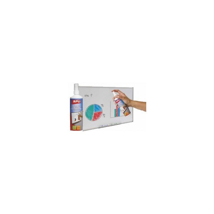 Spray limpia pizarras blancas. Apli