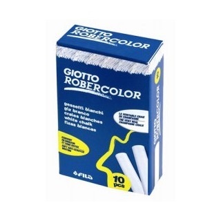 Tizas blancas. Robercolor. 10 piezas