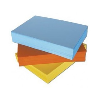 Papel A-4 colores. Paquetes 500 hojas