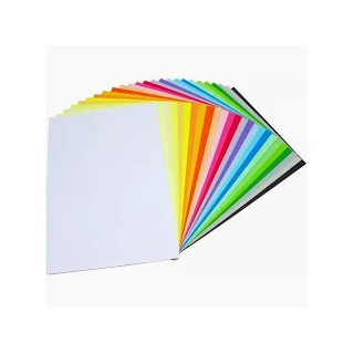 Cartulinas colores.A-4 Pack de 50 cartulinas