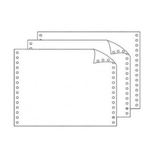 Papel continuo 8 x 11.4 x 3 copias. Tres Colores: Blanco , amarillo, rosa Caja 2000 juegos.