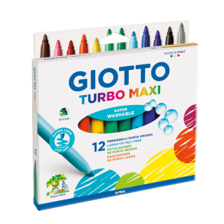 Rotuladores Giotto Turbo Maxi 12 rotuladores.