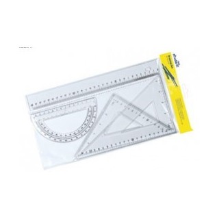 Juego de 4 reglas con estuche