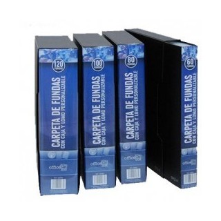 Carpetas de fundas deluxe con caja.